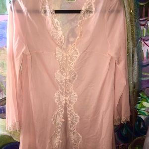 Emilio Pucci for Formfit Rogers 1960s Vintage Pink NightGown